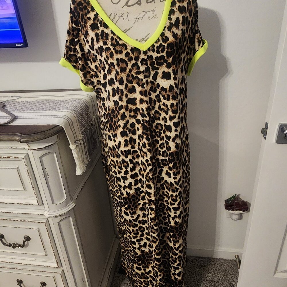 Leopard long dress